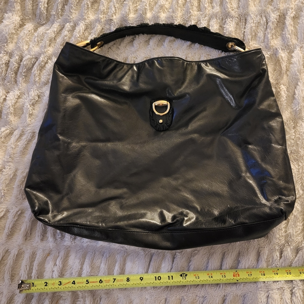 Gucci Authentic Black Leather Hobo Bag Large - Picture 4 of 9